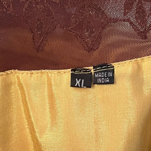 Indian Anarkali long dress black and beige gown Size XL - Picture 14 of 14